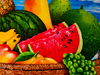 detail of fruit basket